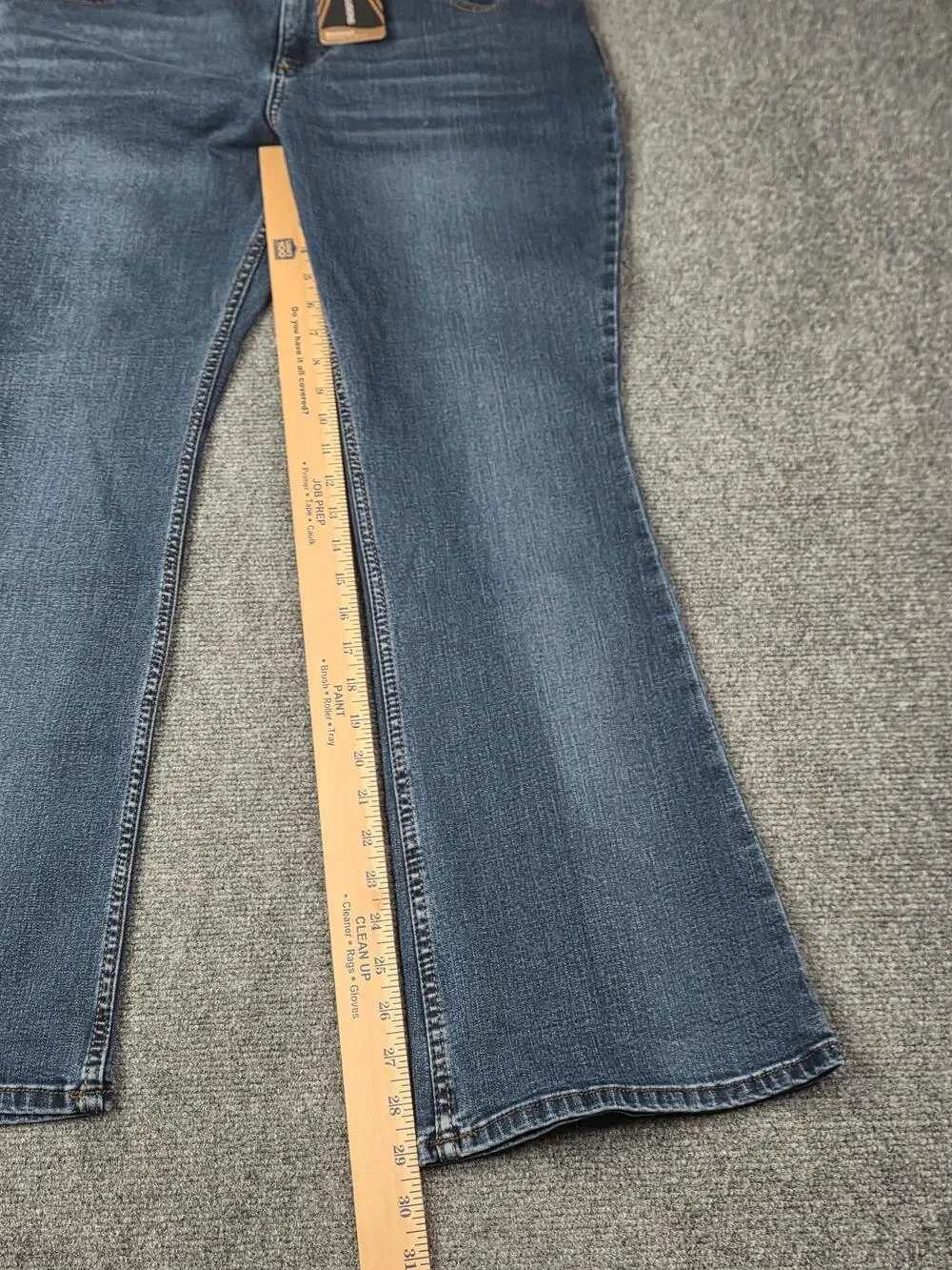 Lee Jeans Womens 16P Blue Bootcut Mid Rise Slim Fit Shape Illusions Stretch